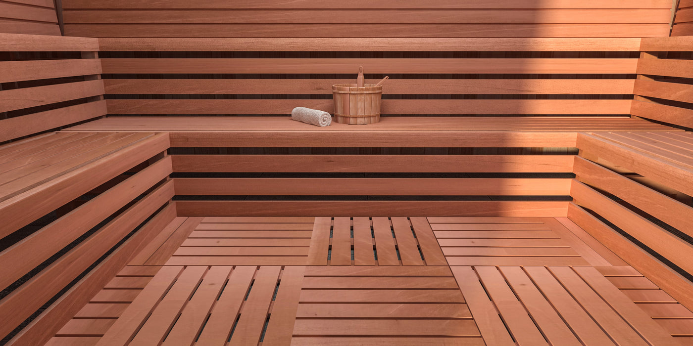 Scandia Red Cedar 2'x2' Duckboard Sauna Flooring