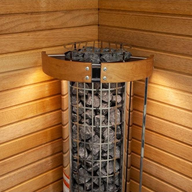 Harvia Cilindro Half Series 240V Electric Sauna Heater w/ Built-In Controls 6/8/9kW