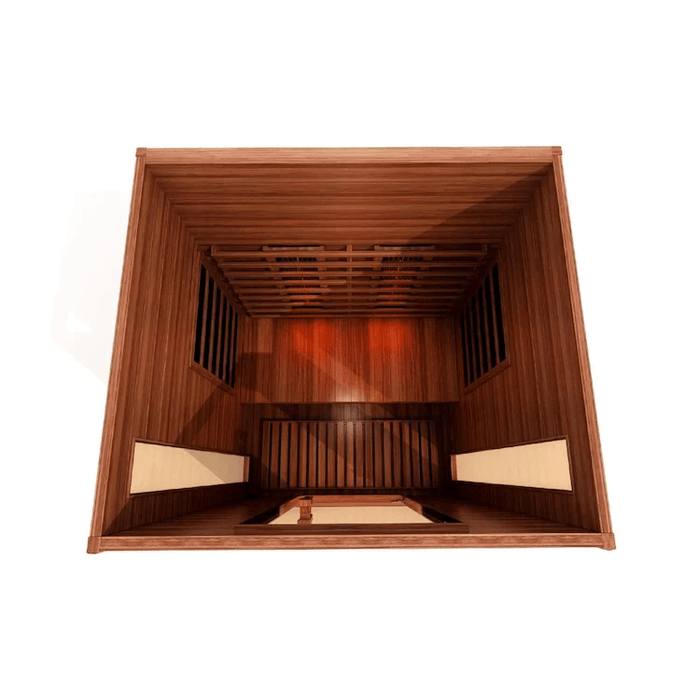 Maxxus 2-Person Near Zero EMF Full Spectrum Indoor Infrared Sauna + Red Light Therapy | MX-M206-01-FS CED