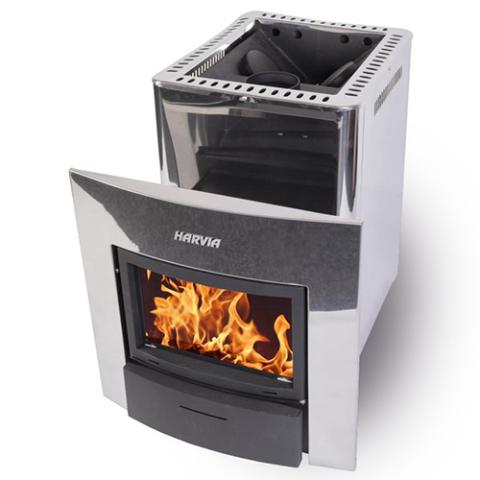 Harvia PRO 20 DUO Steel 24.1kW Wood Burning Sauna Stove | WK200SLUX